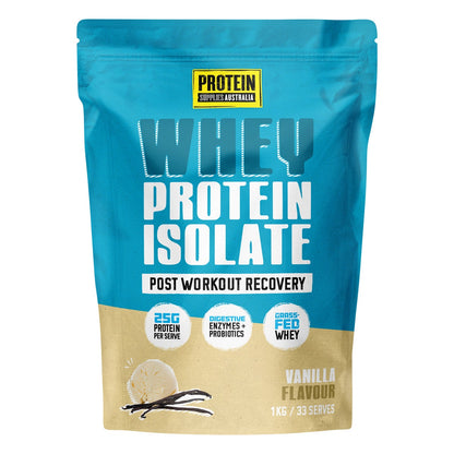 Protein Supplies Australia WPI Whey Protein Isolate Vanilla 1kg