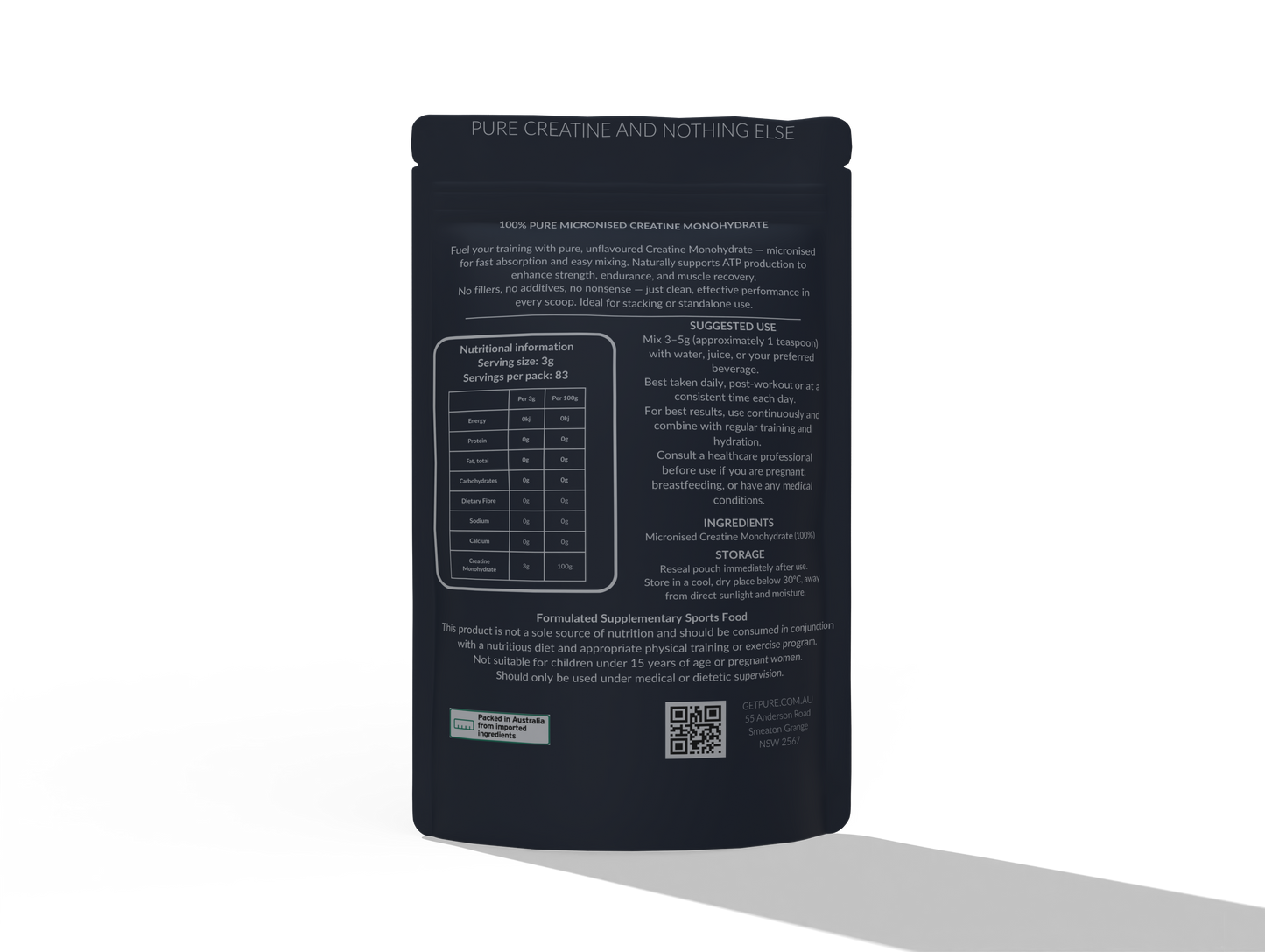 PURE Micronised Creatine Monohydrate