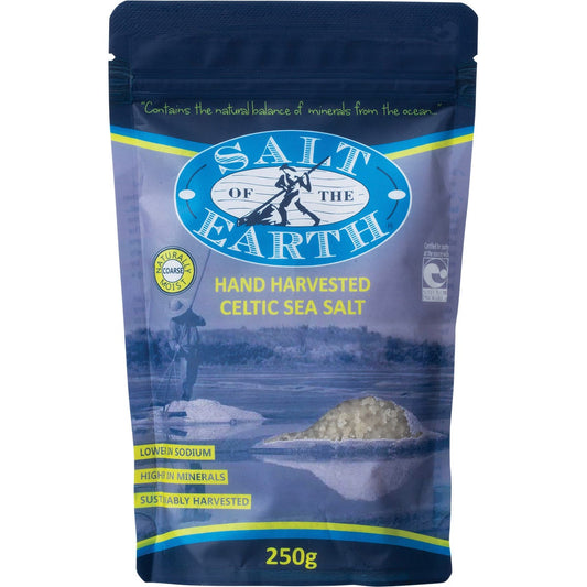 SALT OF THE EARTH Celtic Sea Salt Coarse 250g - SALT OF THE EARTH