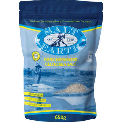SALT OF THE EARTH Celtic Sea Salt Coarse 650g - SALT OF THE EARTH