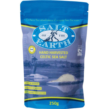 SALT OF THE EARTH Celtic Sea Salt Fine 250g - SALT OF THE EARTH