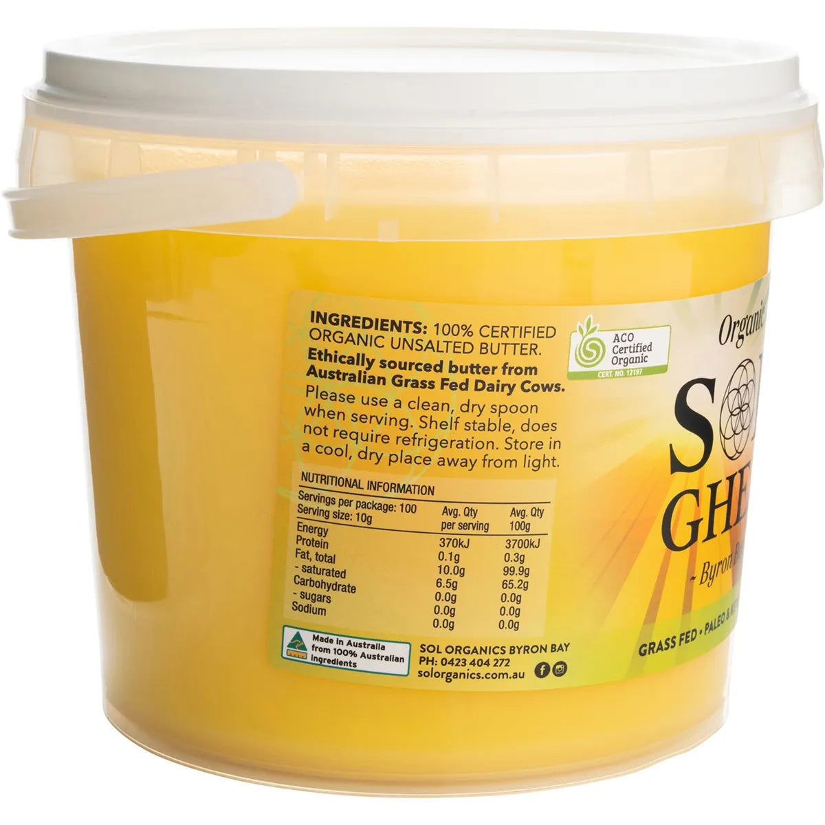 SOL ORGANICS Organic Ghee