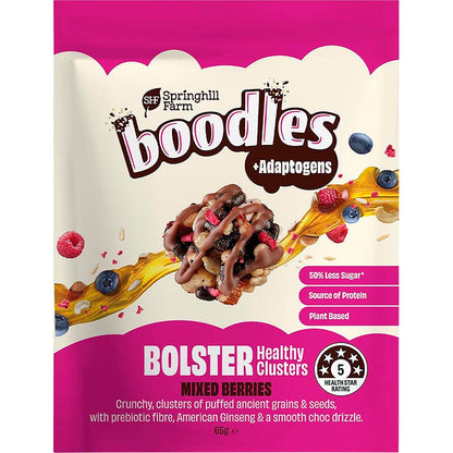 Springhill Farm Boodles Healthy Clusters BOLSTER Mixed Berries 65g - Springhill Farm