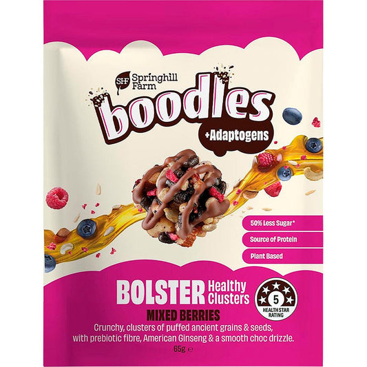 Springhill Farm Boodles Healthy Clusters BOLSTER Mixed Berries 65g - Springhill Farm