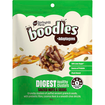 Springhill Farm Boodles Healthy Clusters DIGEST Salted Nuts & Seeds 65g - Springhill Farm
