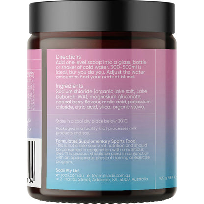 Sodii Everyday Hydration Salts Salty Berry 185g - Sodii