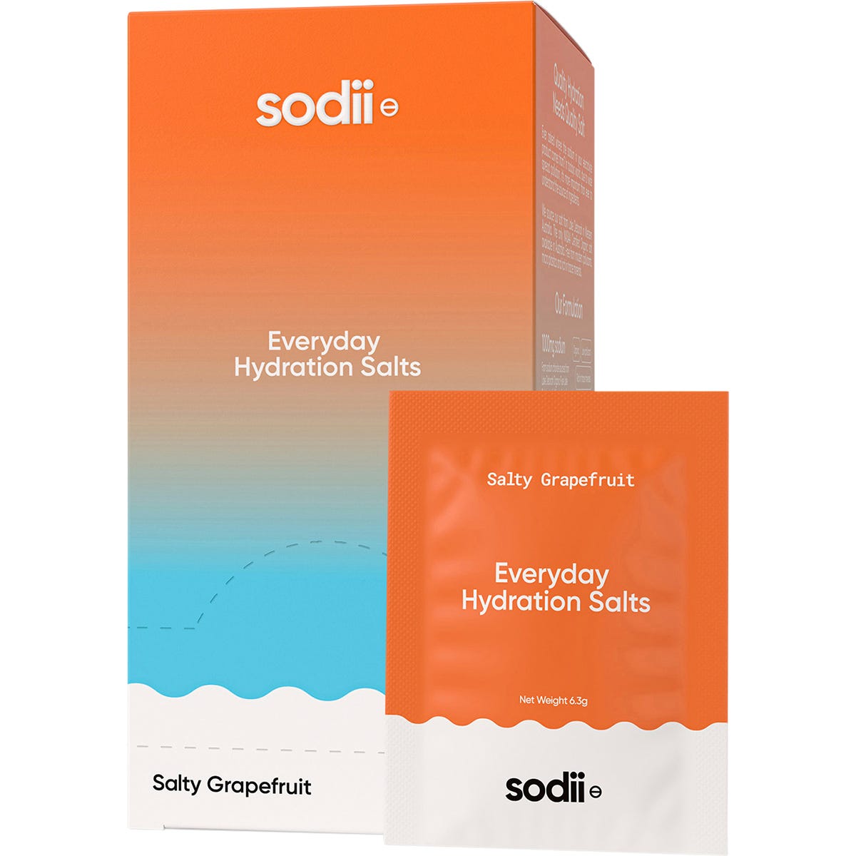 Sodii Everyday Hydration Salts Salty Grapefruit 30pk - Sodii