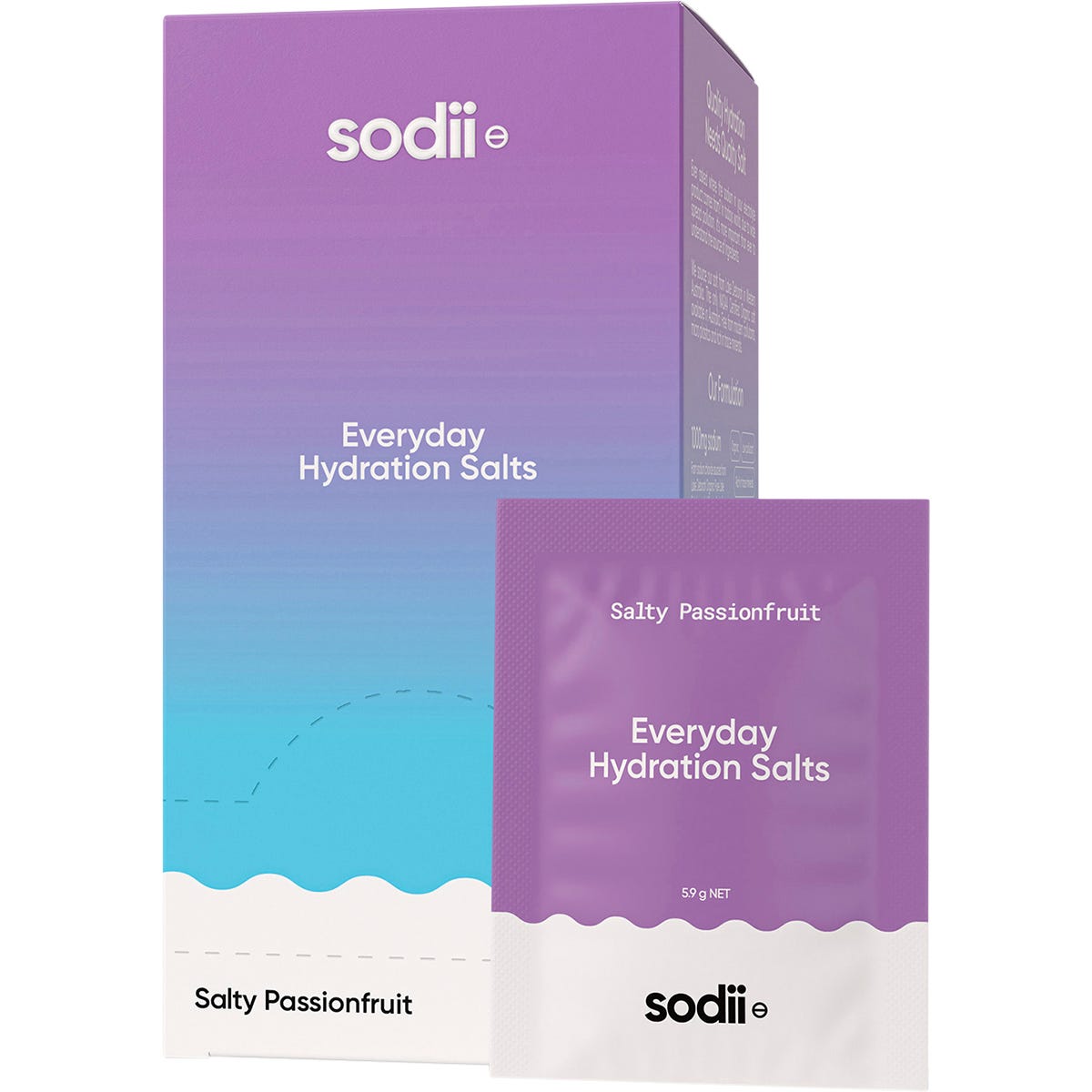 Sodii Everyday Hydration Salts Salty Passionfruit 30pk - Sodii