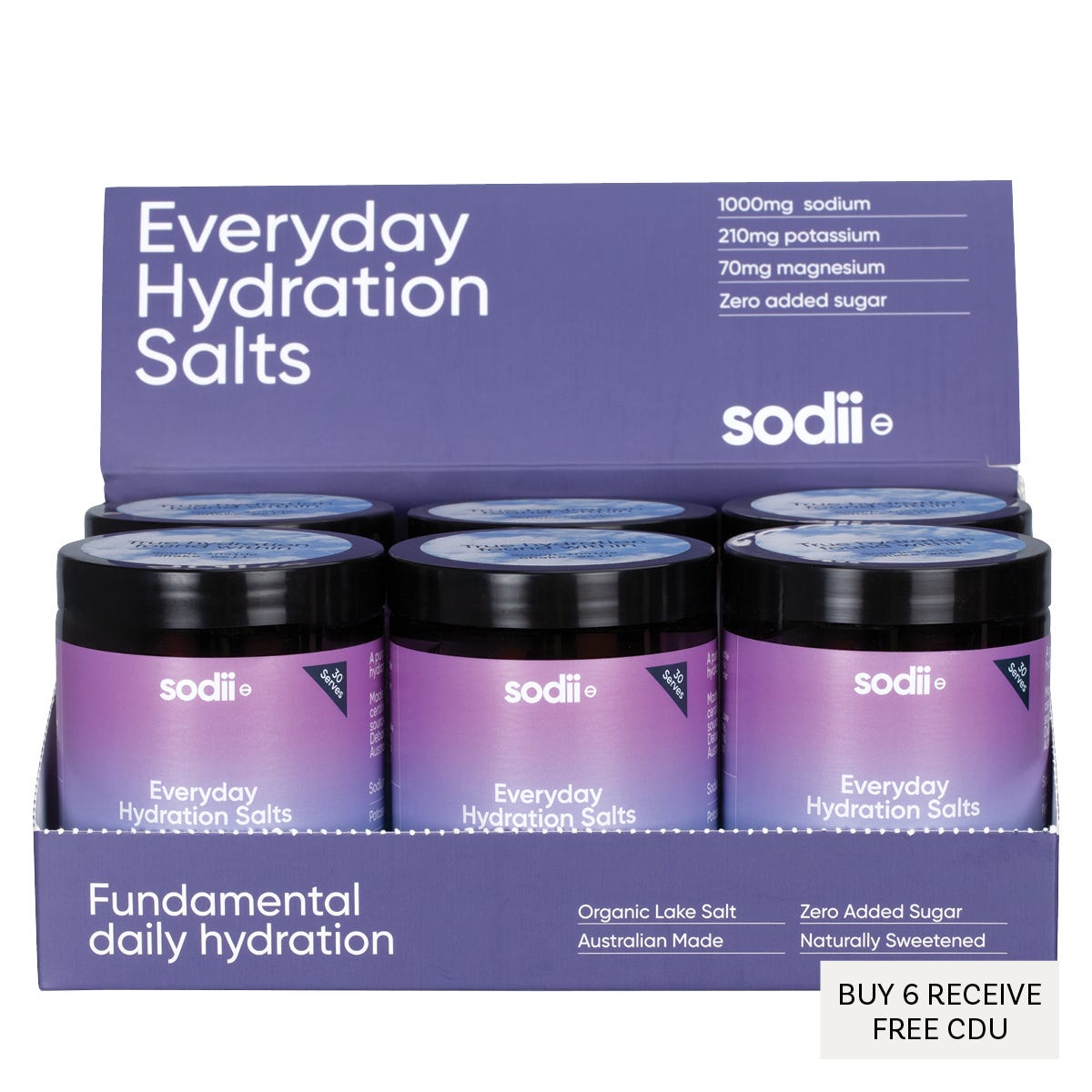 Sodii Everyday Hydration Salts Salty Passionfruit 185g - Sodii