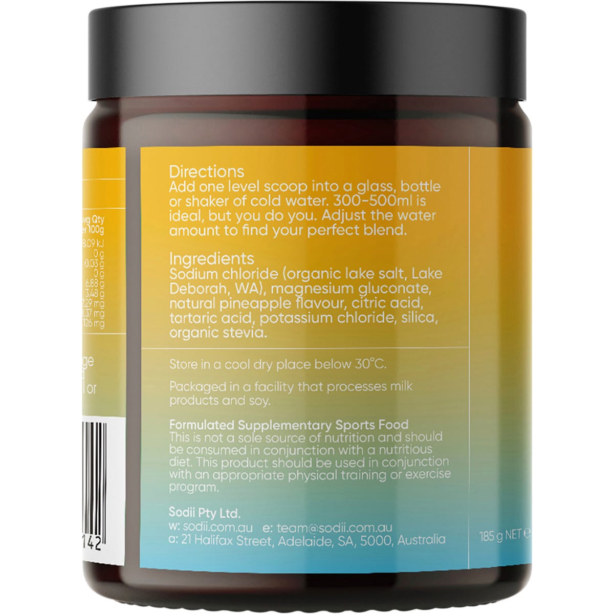 Sodii Everyday Hydration Salts Salty Pineapple 185g - Sodii