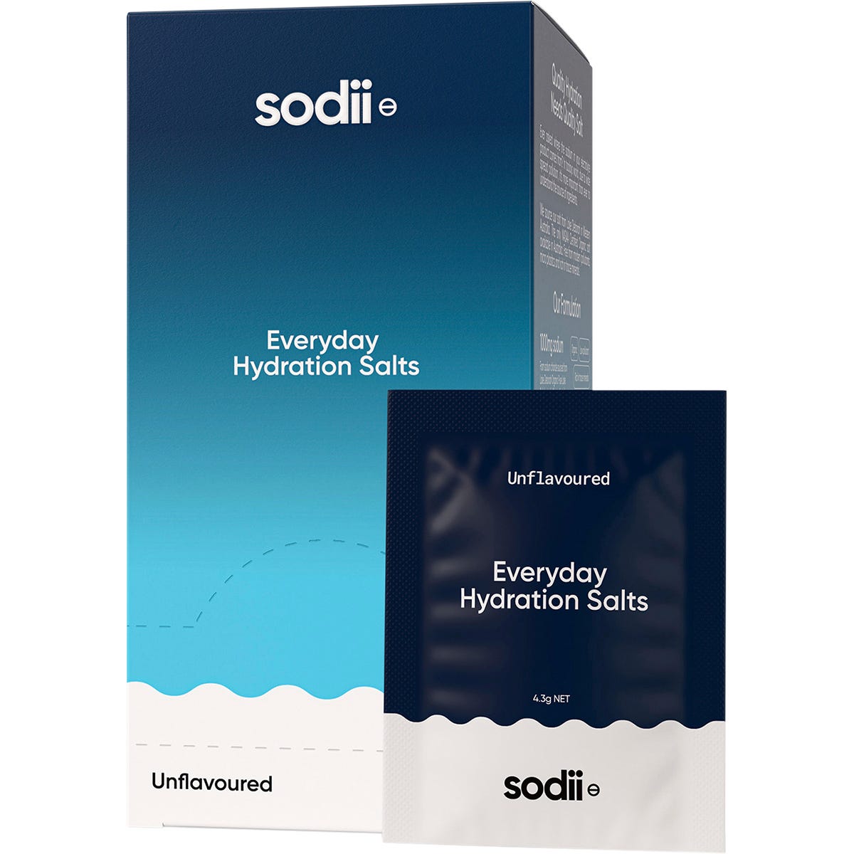 Sodii Everyday Hydration Salts Unflavoured 30pk - Sodii