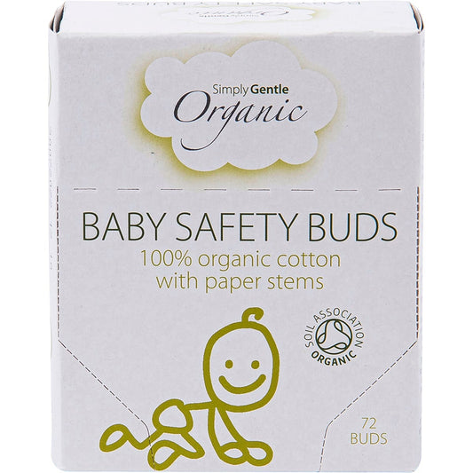 Simply Gentle Organic Baby Safety Buds 72pk - Simply Gentle Organic