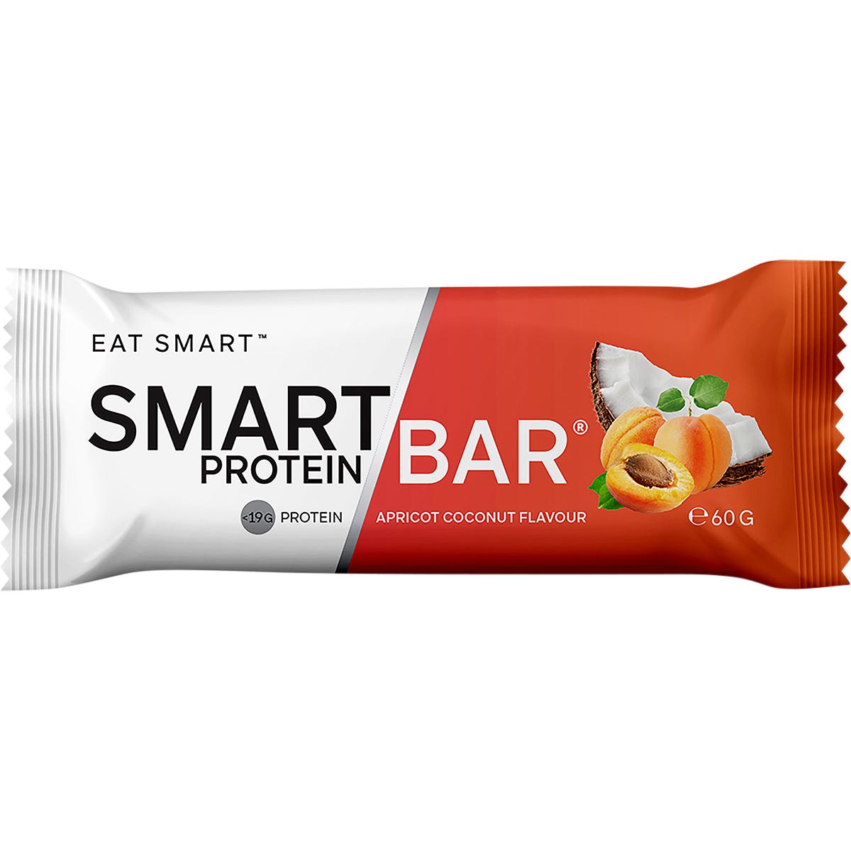 Smart Protein Bar Apricot Coconut Flavour Protein Bar 12x60g - Smart Protein Bar