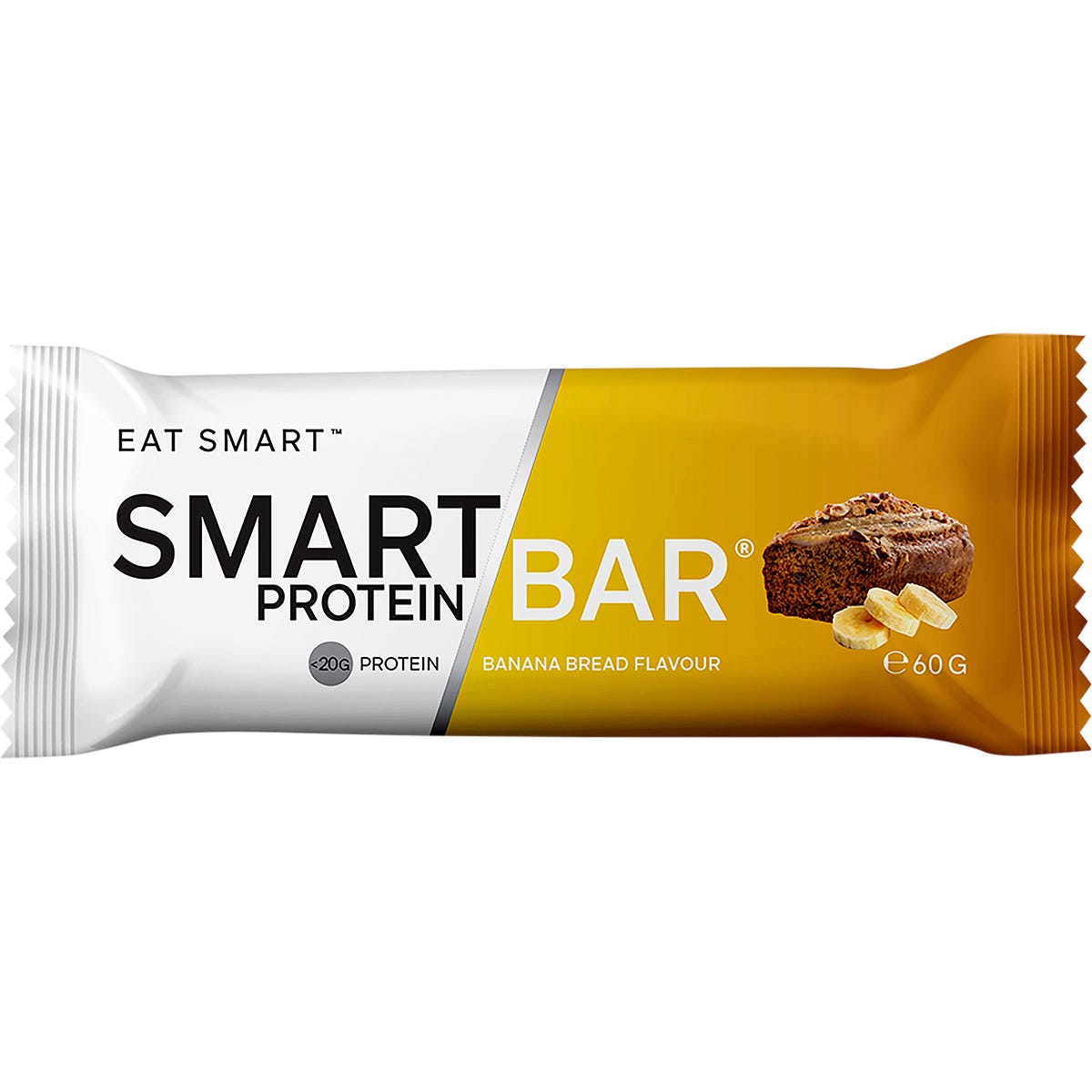 Smart Protein Bar Banana Bread Flavour Protein Bar 12x60g - Smart Protein Bar