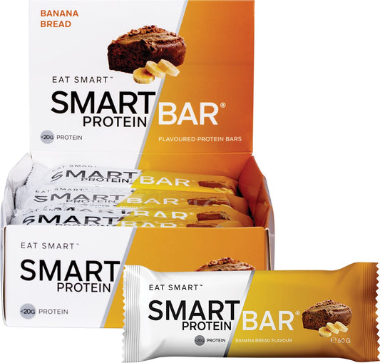 Smart Protein Bar Banana Bread Flavour Protein Bar 12x60g - Smart Protein Bar