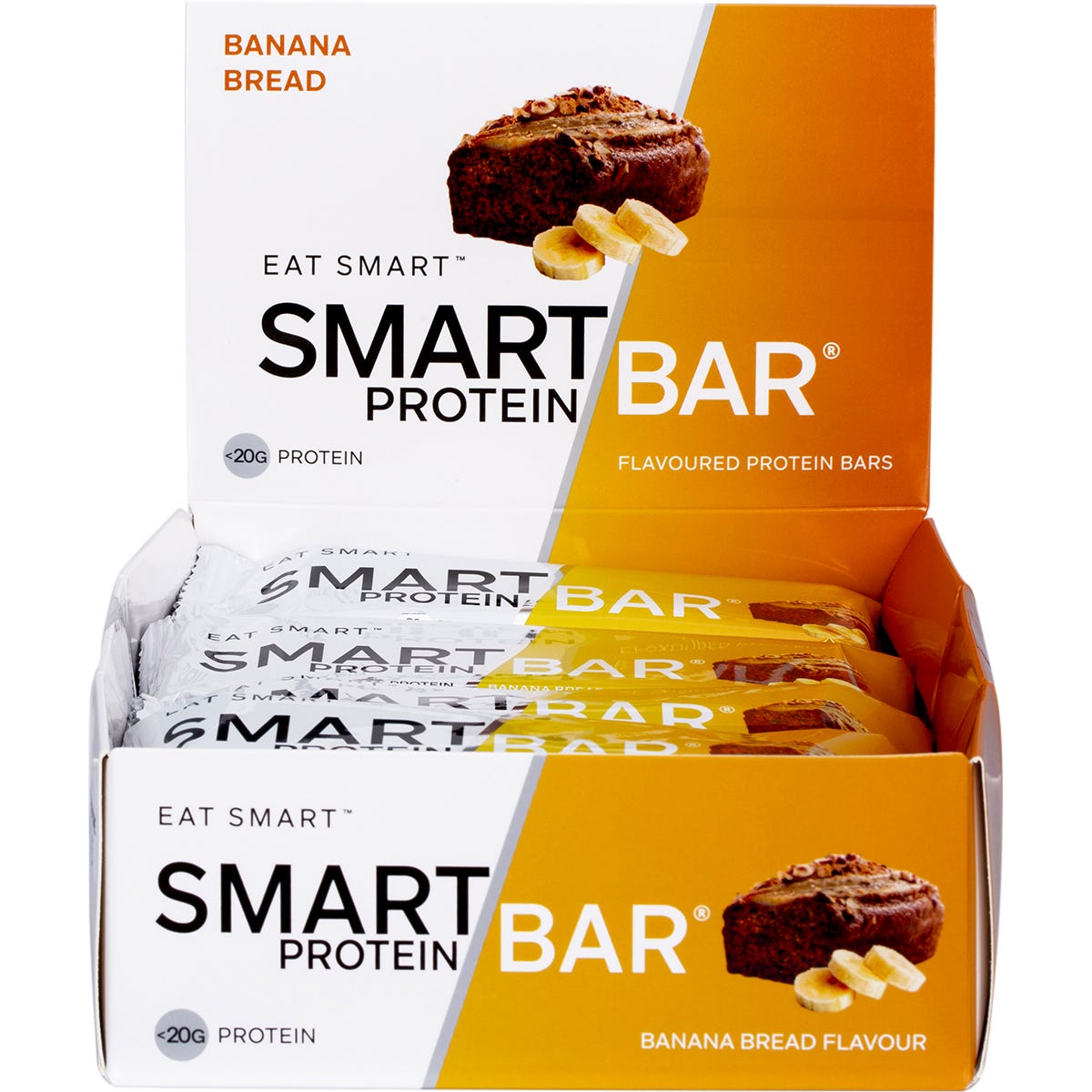 Smart Protein Bar Banana Bread Flavour Protein Bar 12x60g - Smart Protein Bar