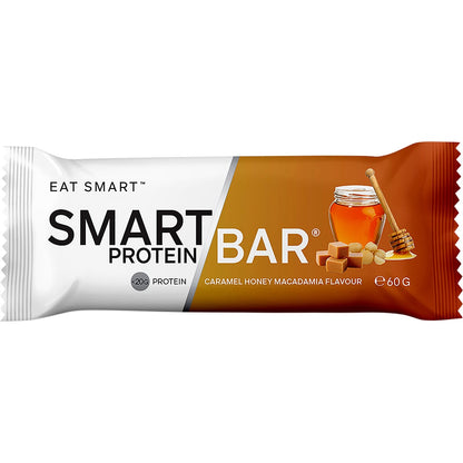 Smart Protein Bar Caramel Honey Macadamia Flavour Protein Bar 12x60g - Smart Protein Bar