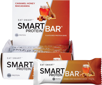 Smart Protein Bar Caramel Honey Macadamia Flavour Protein Bar 12x60g - Smart Protein Bar