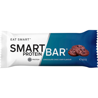 Smart Protein Bar Chocolate Choc Chip Flavour Protein Bar 12x60g - Smart Protein Bar