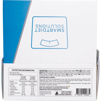 Smart Protein Bar Choc Chip Cookie Dough Flavour Protein Bar 12x60g - Smart Protein Bar