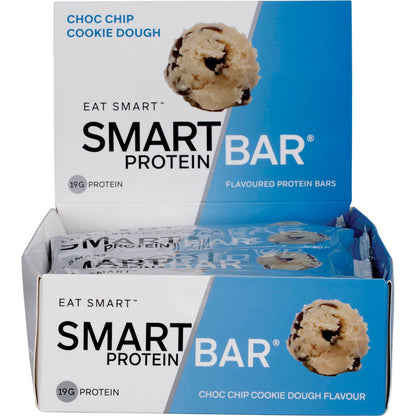 Smart Protein Bar Choc Chip Cookie Dough Flavour Protein Bar 12x60g - Smart Protein Bar