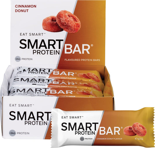 Smart Protein Bar Cinnamon Donut Flavour Protein Bar 12x60g - Smart Protein Bar