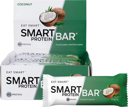 Smart Protein Bar Coconut Flavour Protein Bar 12x60g - Smart Protein Bar