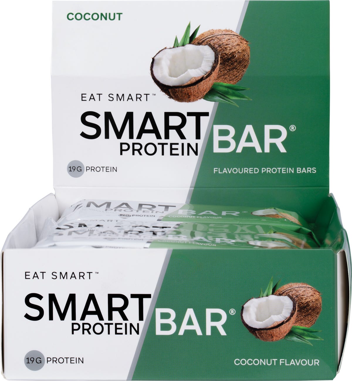 Smart Protein Bar Coconut Flavour Protein Bar 12x60g - Smart Protein Bar