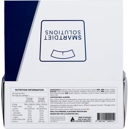 Smart Protein Bar Cookies & Cream Flavour Protein Bar 12x60g - Smart Protein Bar