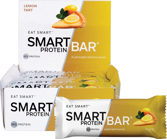 Smart Protein Bar Lemon Tart Flavour Protein Bar 12x60g - Smart Protein Bar