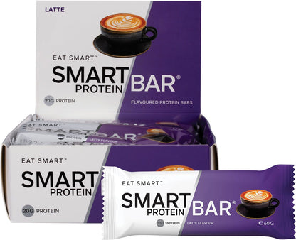 Smart Protein Bar Latte Flavour Protein Bar 12x60g - Smart Protein Bar