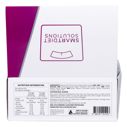 Smart Protein Bar Marshmallow Choc Biscuit Flavour Protein Bar 12x60g - Smart Protein Bar