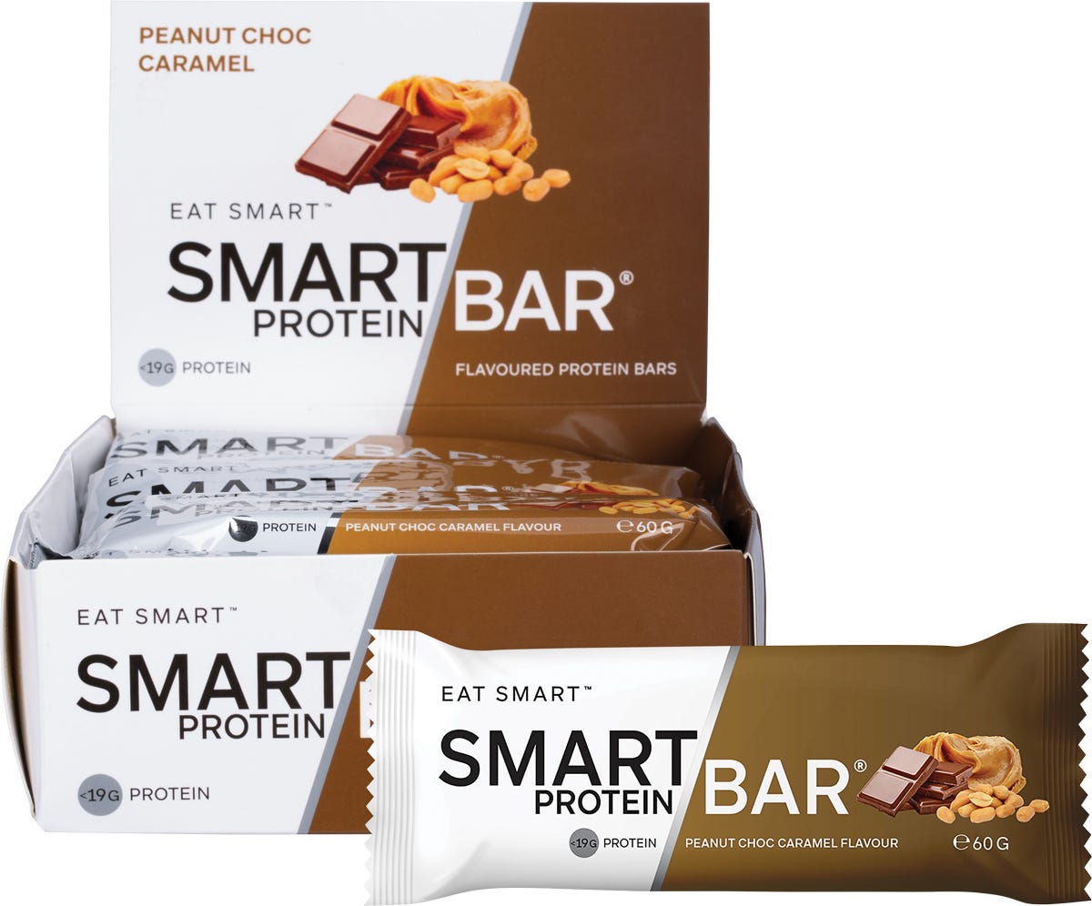 Smart Protein Bar Peanut Choc Caramel Flavour Protein Bar 12x60g - Smart Protein Bar