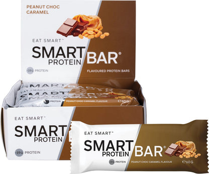 Smart Protein Bar Peanut Choc Caramel Flavour Protein Bar 12x60g - Smart Protein Bar