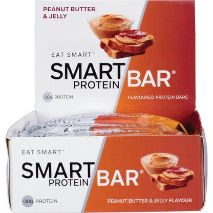 Smart Protein Bar Peanut Butter & Jelly Flavour Protein Bar 12x60g - Smart Protein Bar