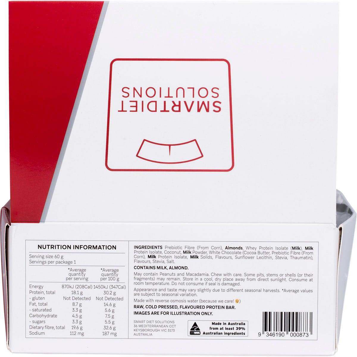 Smart Protein Bar Raphaello Flavour Protein Bar 12x60g - Smart Protein Bar