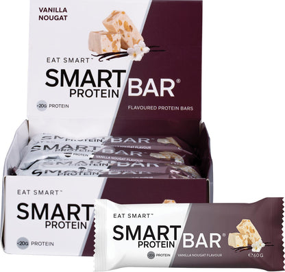 Smart Protein Bar Vanilla Nougat Flavour Protein Bar 12x60g - Smart Protein Bar