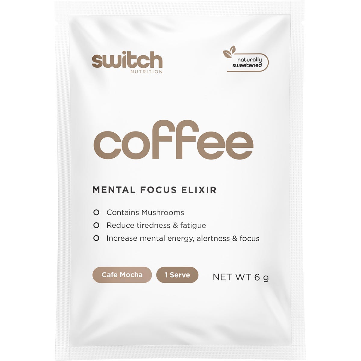 Switch Nutrition Coffee Mental Focus Elixir Cafe Mocha 25pk - Switch Nutrition