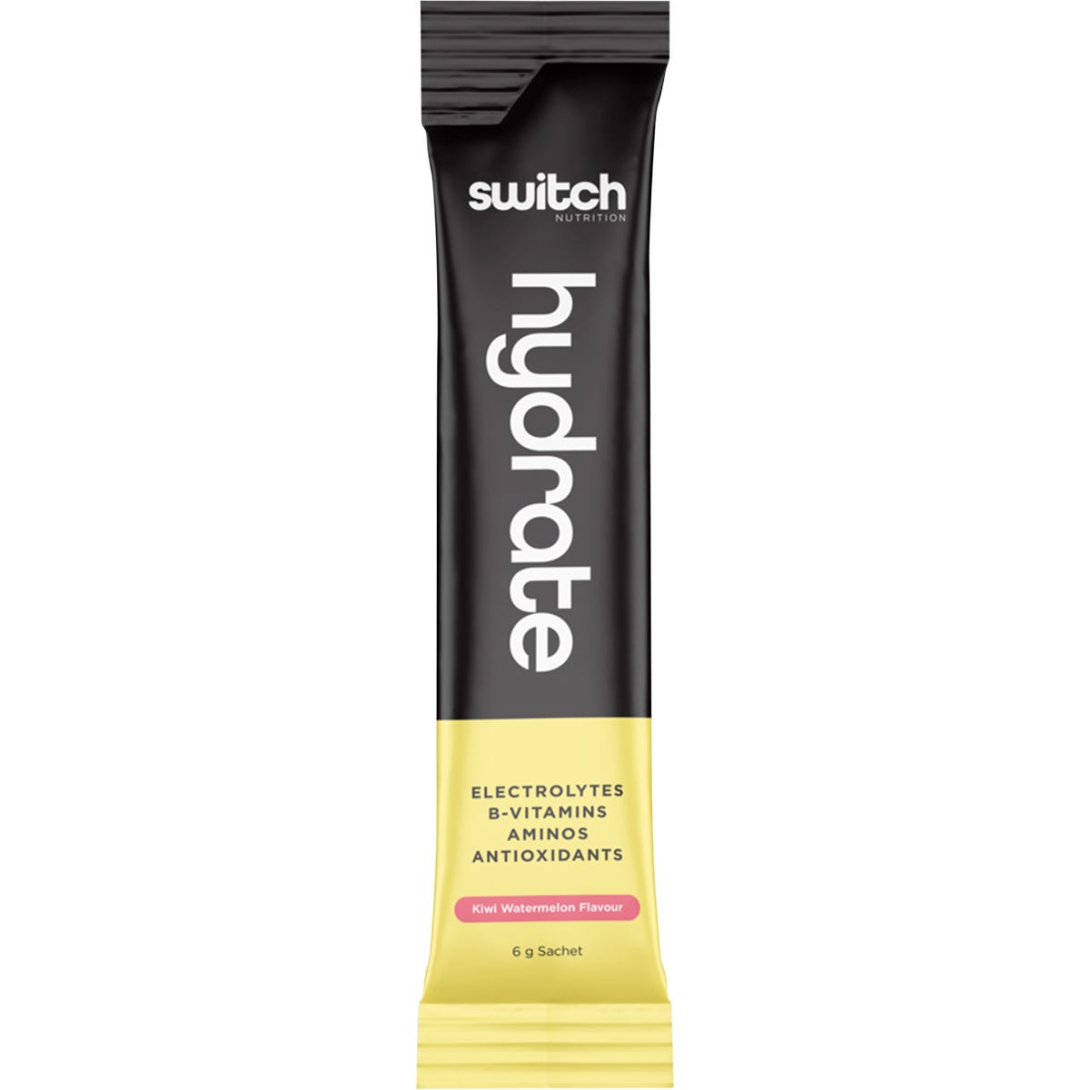Switch Nutrition Hydrate Electrolytes No Added Sugar Kiwi Watermelon 20x6g - Switch Nutrition