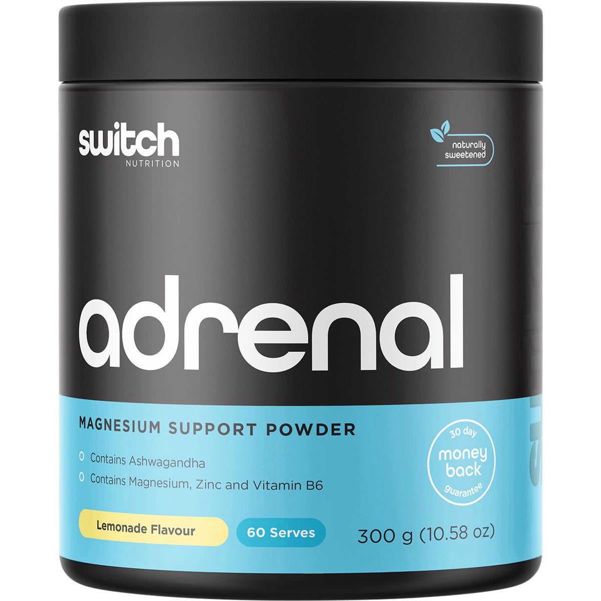 Switch Nutrition Adrenal Magnesium Support Powder Lemonade 300g - Switch Nutrition
