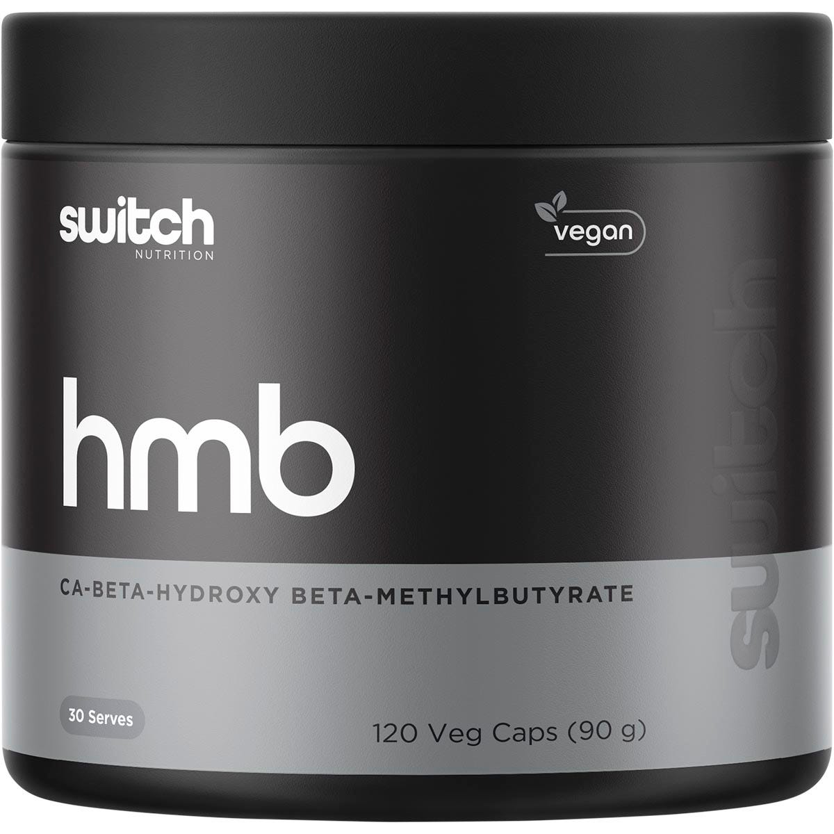 Switch Nutrition HMB Ca-Beta-Hydroxy Beta-Methylbutyrate 120 Caps - Switch Nutrition
