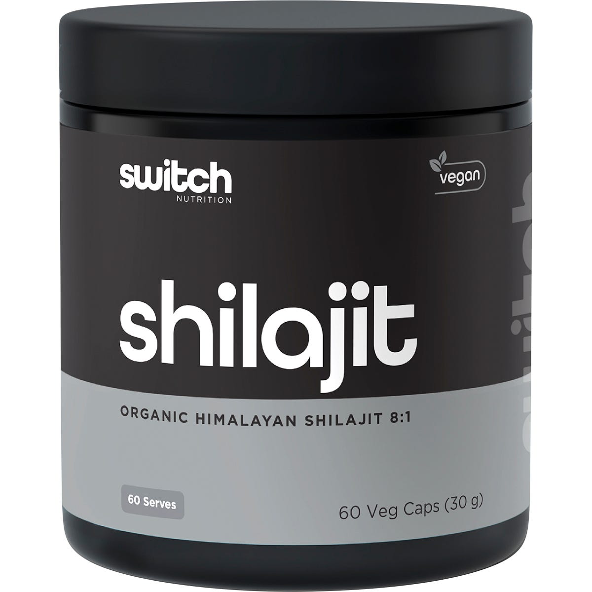 Switch Nutrition Shilajit Organic Himalayan Shilajit 8:1 60 Caps - Switch Nutrition