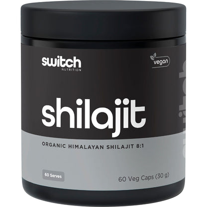 Switch Nutrition Shilajit Organic Himalayan Shilajit 8:1 60 Caps - Switch Nutrition