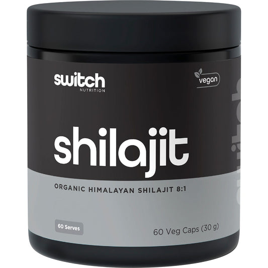 Switch Nutrition Shilajit Organic Himalayan Shilajit 8:1 60 Caps - Switch Nutrition