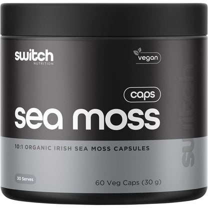 Switch Nutrition Sea Moss 10:1 Organic Irish Sea Moss Capsules 60 Caps - Switch Nutrition