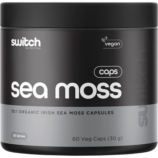 Switch Nutrition Sea Moss 10:1 Organic Irish Sea Moss Capsules 60 Caps - Switch Nutrition