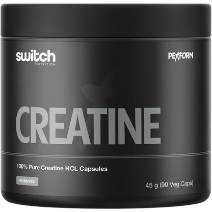 Switch Nutrition Creatine 100% Pure HCL 90 Caps - Switch Nutrition