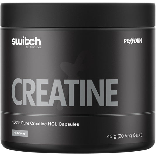 Switch Nutrition Creatine 100% Pure HCL 90 Caps - Switch Nutrition