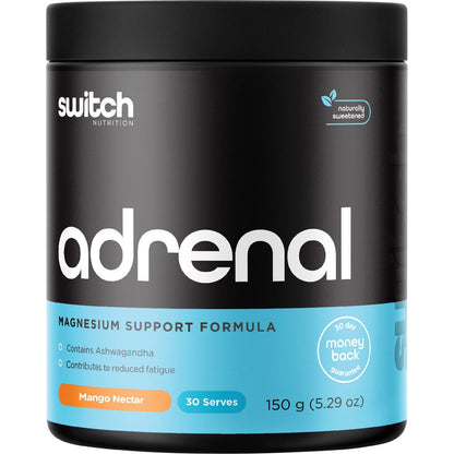 Switch Nutrition Adrenal Magnesium Support Formula Mango Nectar 150g - Switch Nutrition