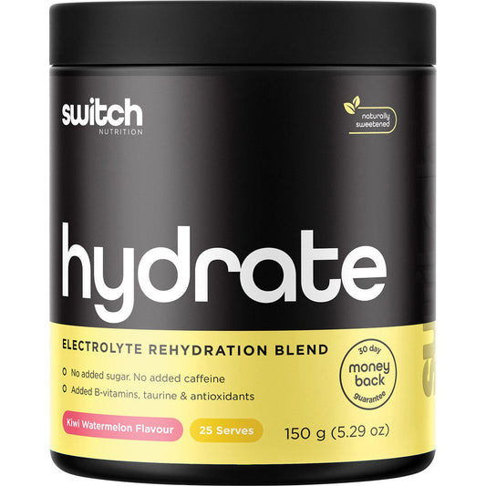 Switch Nutrition Hydrate Electrolytes No Added Sugar Kiwi Watermelon 150g - Switch Nutrition